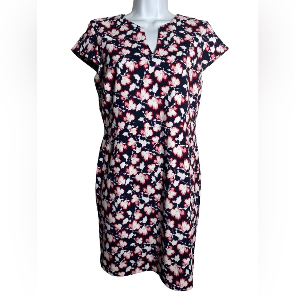 Banana Republic dress size‎ 2 petite cute  blue and pink floral dress 💙🩷💙